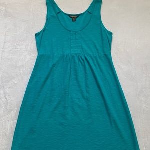 Tommy Bahama Tank Dress Teal Sleeveless Knit Cotton Sundress Casual Pullover SM